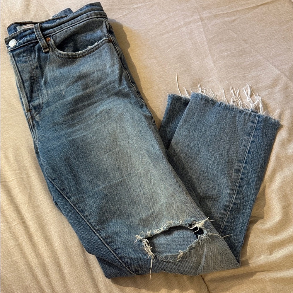 Levi's Blue Straight Leg Women's Jeans